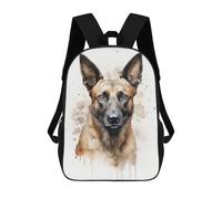 sinyumoney Belgian Malinois Portrait Mochilas Informales Para Niños, Mochila Escolar Para Adolescentes, Niñas Y Niños, Mochilas Para Libros 17inch