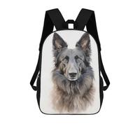 sinyumoney Belgian Sheepdog Portrait Mochila Escolar Infantil Impresa En 3D Para Niños, Mochila De Viaje De Alta Capacidad, Mochilas Para Libros De 17 Pulgadas Para Niños