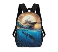 sinyumoney Beneath The Crimson Sky Mochila Escolar Infantil Impresa En 3D Para Niños, Mochilas De Viaje, Bolsas Para Libros Para Niños Estudiantes De Primaria 17inch