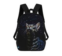 sinyumoney Bengal Cat at Night Mochilas Infantiles Impresas En 3D Para Niños. Mochilas De Viaje De Moda Para Niños. Mochila Escolar Para Estudiantes De Primaria Y Secundaria.