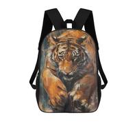 sinyumoney Bengal Tiger Mysterious Mochila Escolar Infantil De 17 Pulgadas, Impresa En 3D, Estilo Casual, Para Niños, Ideal Para Viajes, Como Mochila Escolar O Para Llevar Libros.