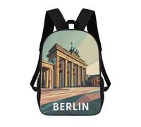 sinyumoney Berlin Brandenburg Gate Mochilas Escolares Para El Trabajo, Negocios, Universidad, Escuela Para Adolescentes, Chicas, Chicos, Mujeres Y Hombres 17inch