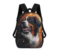 sinyumoney Bernese Mountain Dog Art Print Mochila Escolar Impresa En 3D 17inch Mochila Escolar Infantil Mochilas De Viaje Mochila Informal De Moda Para Niños Y Estudiantes