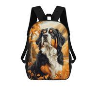 sinyumoney Bernese Mountain Dog in Autumn Landscape Mochilas De 17 Pulgadas Para Niños, Mochilas Escolares Impresas En 3D Para Estudiantes De Primaria Y Secundaria, Para Niños Y Niñas.