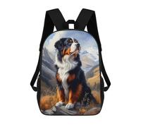 sinyumoney Bernese Mountain Dog in Mountains Mochila Escolar Secundaria Informal Para Viajes Para Niños/niñas/adolescentes 17inch