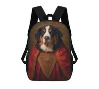 sinyumoney Bernese Mountain Dog Pope Mochila Escolar Para El Trabajo, Negocios, Universidad Y Escuela Para Hombres, Mujeres Y Adolescentes 17inch