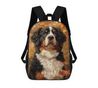 sinyumoney Bernese Mountain Dog Portrait Mochilas Infantiles Impresas En 3D De 17 Pulgadas. Mochila Escolar Informal Impresa En 3D Para Niños De Primaria Y Secundaria.