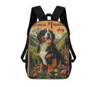 sinyumoney Bernese Mountain Dog Poster Mochila Escolar, Mochila De Negocios Para Portátil, Mochila Informal Unisex Para Hombres, Mujeres Y Adolescentes 17inch