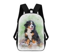 sinyumoney Bernese Mountain Dog Puppy Mochila Escolar Mochila De Papelería De Moda Mochila Impermeable Mochilas Informales Para El Día A Día - Perfecta Para Viajes, Trabajo Y Uso Diario 17inch