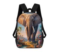 sinyumoney Beyond The Elephant Mochila Escolar Para Niños Mochila Escolar Impresa En 3D Mochila Escolar De Moda Para Niños De Primaria Y Secundaria 17inch