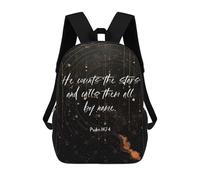 sinyumoney Bible Verse Mochila Escolar Infantil De Moda Informal Mochilas Infantiles Impresas En 3D Mochila Grande Para Niño 17inch