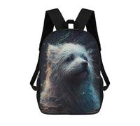 sinyumoney Bichon Frise Dog Mochila De Peluche Con Dibujos Animados, Mochila 3D Para Niños, Bolsa Escolar, Idea De Regalo De Cumpleaños Para Niños Y Niñas 17inch
