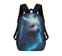 sinyumoney Bichon Frise Dog Mochila Escolar Infantil Impresa En 3D Para Niños, Mochilas De Viaje, Bolsas Para Libros Para Niños Estudiantes De Primaria 17inch
