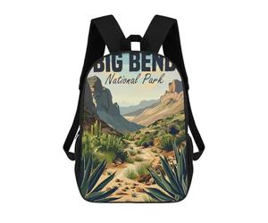 sinyumoney Big Bend National Park Mochila Escolar Para Niñas Y Niños, Mochilas De Gran Capacidad, Mochilas Ligeras Para Niños Y Estudiantes 17inch