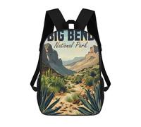 sinyumoney Big Bend National Park Mochila Escolar Para Niños Con Impresión 3D, Mochila Moderna Para Niños Y Niñas, Mochila Informal Para Estudiantes. 17inch