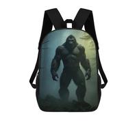 sinyumoney Bigfoot in Forest Mochila Escolar, Bolso De Negocios, Bolso Para Portátil Resistente Para Niños/niñas/adolescentes 17inch