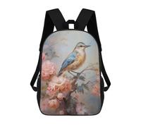 sinyumoney Bird And Flowers Art Mochila Escolar Infantil Impresa En 3D, Mochila Informal De Moda Para Niños, Mochila De Viaje De Alta Capacidad Para Libros Para Niños 17inch