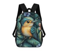 sinyumoney Bird In Lush Foliage Mochilas Infantiles Impresas En 3D, Mochilas De Moda Informales, Mochilas De Viaje Bonitas, Mochilas Informales Para Exteriores Para Niños Y Niñas 17inch
