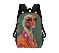 sinyumoney Bird in Sunglasses Mochilas Infantiles Mochila Escolar Mochila Impresa En 3D Para Niños Mochilas De Viaje Bolsas Para Libros Mochila Escolar Para Niños 17inch
