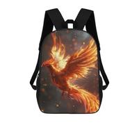 sinyumoney Bird Phoenix Fantasy Fire Mochila Para Niños, Adolescentes Y Estudiantes, Mochilas Para Niñas, Mochilas Para Niños Pequeños, Primaria Y Secundaria 17inch