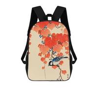 sinyumoney Bird Red Ivy Mochila Escolar, Mochila De Viaje, Mochila Universitaria Para Niños/niñas/adolescentes 17inch