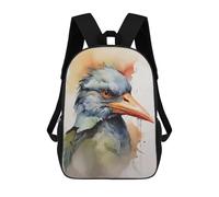 sinyumoney Bird Watercolor 17inch Mochila Escolar Impresa En 3D Para Niños, Mochila Escolar Informal De Moda, Mochilas De Viaje Para Niños Y Estudiantes.