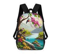 sinyumoney Birds And Blossoms by The River Mochilas Para Niños Mochila Escolar Mochila Escolar Impresa En 3D Para Niños Estudiantes De Primaria Y Secundaria 17inch