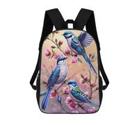 sinyumoney Birds in Blossom Harmony Mochilas Informales Para Niños, Mochila Escolar Para Adolescentes, Niñas Y Niños, Mochilas Para Libros 17inch