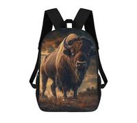 sinyumoney Bison’s Stance Mochilas Escolares Mochila Escolar Ligera Mochila De Día Mochila Para Libros Para La Universidad Para Hombres/mujeres 17inch