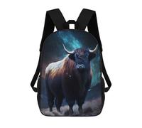 sinyumoney Bison Space Mochila Escolar, Secundaria, Preparatoria, Universidad, Mochila De Viaje Para El Campus, Viajes Al Aire Libre, Deportes 17inch