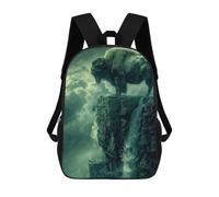 sinyumoney Bison Waterfall Landscape Mochila Escolar Resistente Al Agua, Mochila De Negocios Para Hombres, Mujeres Y Adolescentes 17inch