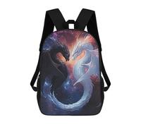 sinyumoney Black And White Dragons Mochilas Escolares Resistentes Al Agua Mochila Escolar De Negocios - Perfecta Para Viajes, Trabajo Y Uso Diario 17inch