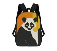 sinyumoney Black And White Lemur Mochila, Mochila Infantil, Mochila Escolar Para Estudiantes, Mochila Para Libros, Mochila Escolar Impresa En 3D Para Niños Y Niñas 17inch