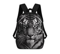 sinyumoney Black And White Tiger Portrait Mochila Infantil Para Niñas, Mochila Escolar 3D, Mochila Para Niños Pequeños, Mochila Informal De Día, Mochila Escolar De Moda 17inch
