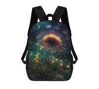 Sinyumoney Black Beauty in Red Moon Mochila Escolar Impresa En 3D Para Niños Y Niñas Mochila Portátil Para Niños/Estudiantes/Adultos, Beauty Of Dandelion, 17"