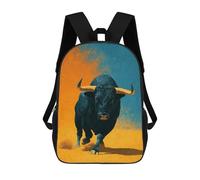 sinyumoney Black Bull Charging -1 Mochila De Viaje Para La Universidad Mochilas Para La Escuela/trabajo/viajes 17inch
