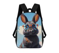 sinyumoney Black Bunny Painting Mochila Escolar, Mochila De Negocios Para Portátil, Mochila Unisex Informal Para Adolescentes, Niños, Mujeres Y Hombres 17inch