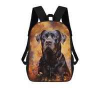 sinyumoney Black Cane Corso Dog Mochilas Impresas En 3D Para Niños, Mochila Escolar, Mochila De Moda Para Niños De Primaria Y Secundaria 17inch