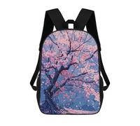 Sinyumoney Black Cat Japan Painting Mochila Escolar, Profesional Y Resistente Para Portátil, Para Niñas, Niños Y Adolescentes, Cherry Blossom Painting, 17"