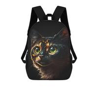 sinyumoney Black Cat Mochila Escolar Impresa En 3D Para Niños Mochilas De Viaje De Alta Capacidad Bolsas Para Libros Mochila Escolar Para Niños Mochila 17inch