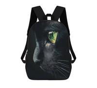 sinyumoney Black Cat With Green Eyes Mochilas Para Niños Mochilas Escolares Mochila Escolar Para Niños Impresa En 3D Mochilas De Viaje De Moda Para Niños De Primaria Y Secundaria 17inch