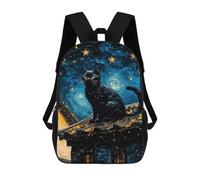 sinyumoney Black Cats Are Outcasts Mochila Escolar Ligera Para El Colegio, Mochila Escolar De Día, Mochila Para Libros Para La Universidad Para Niñas, Adolescentes 17inch
