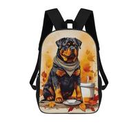 sinyumoney Black Dog Espresso Mochila Infantil Escolar Para Niños Con Estampado 3D De Dibujos Animados, Mochila Escolar Para Estudiantes, Mochila Para Portátil Para Niños Y Niñas 17inch