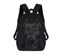 sinyumoney Black Dog Mochilas Para Niños Y Estudiantes, Mochilas Escolares Impresas En 3D, Mochilas Para Estudiantes De Primaria Y Secundaria Para Niños Y Niñas 17inch