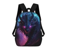 sinyumoney Black Dragon Mochila Escolar Infantil Estampada Para Adultos Y Niños, Mochila De Viaje Para El Día A Día 17inch