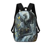 sinyumoney Black Dragon Sovereign Mochila Escolar Infantil Impresa En 3D Mochila De Viaje De Alta Capacidad Bolsas Para Libros Mochila Infantil 17inch