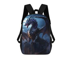 sinyumoney Black Elder Dragon Mochila Escolar Mochila De Día Mochila De Negocios Mochila Impermeable Para Libros Para Hombres/mujeres 17inch