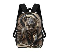 sinyumoney Black Gold Tiger Roar Mochilas Escolares Y De Negocios, Bolso Resistente Para Portátil Para Hombres/mujeres 17inch