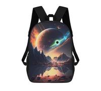sinyumoney Black Hole Galactic Realm Mochilas Para Niños Mochila Escolar De Moda Mochila Escolar Impresa En 3D Para Niños Estudiantes De Primaria Y Secundaria 17inch