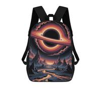 sinyumoney Black Hole Landscape Digital Art Mochila Infantil De Moda Divertida Mochila Escolar Para Niños Y Adolescentes Con Impresión 3D Para Niños 17inch